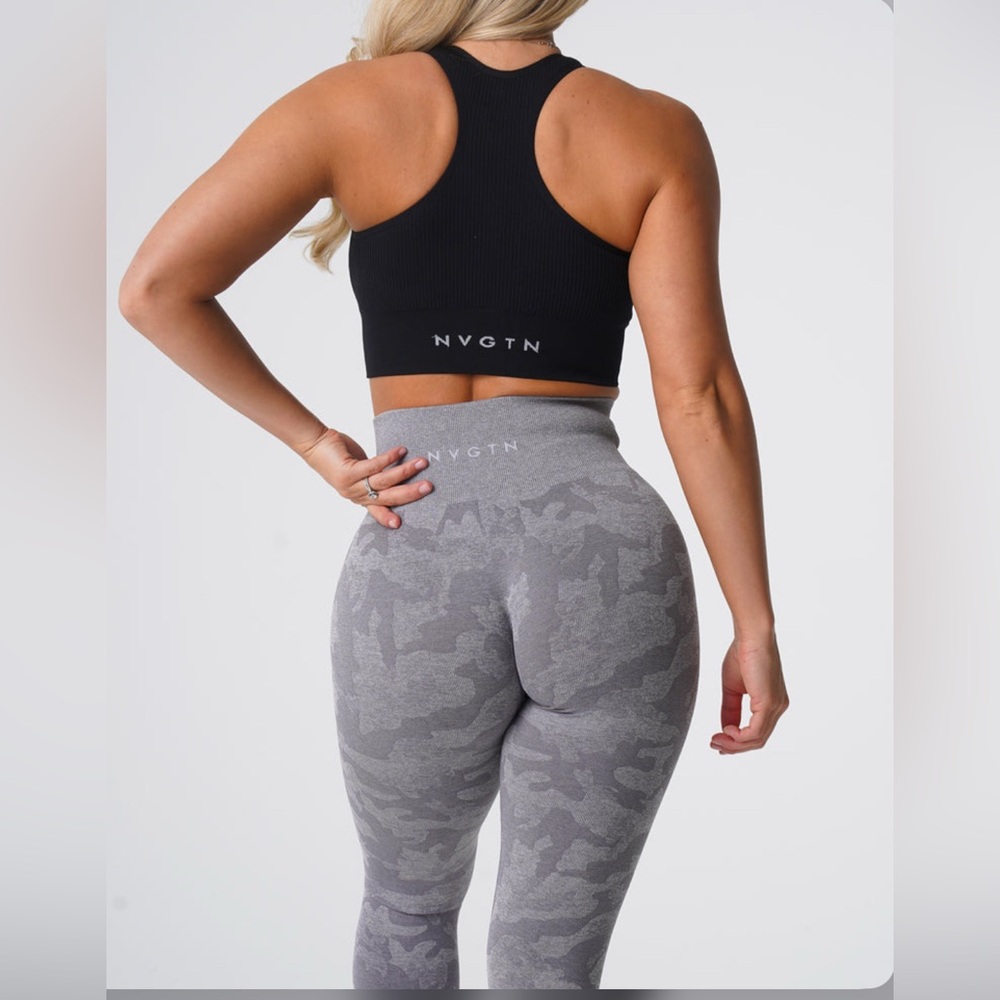 NVGTN Grey Camo seamless leggings - Picture 3 of 12